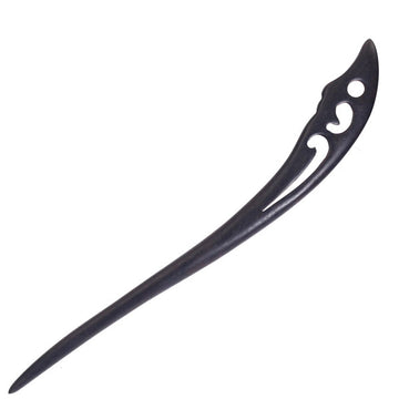 CrystalMood Handmade Carved Wood Hair Stick Invite Rosewood